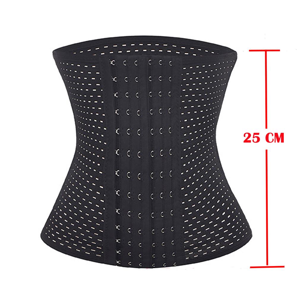 Women's Waist Training Belt, 6 Rows Of Adjustable Hooks, Plus Size Waist Cincher Corset, Slimming Tummy Control Band Breathable Shapewear Girdle