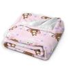 Sugarbunnies Shirousa Kurousa Cutecore Jojifuku Pinkcore Decke Fleece Warme Überwurfdecke für Auto Sofa Couch Schlafzimmer Steppdecke