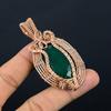 Emerald Pendant, 999 Copper Wire Wrapped Pendant Gemstone Jewelry, Handmade Pendant Amazing Jewelry, Gift For Her