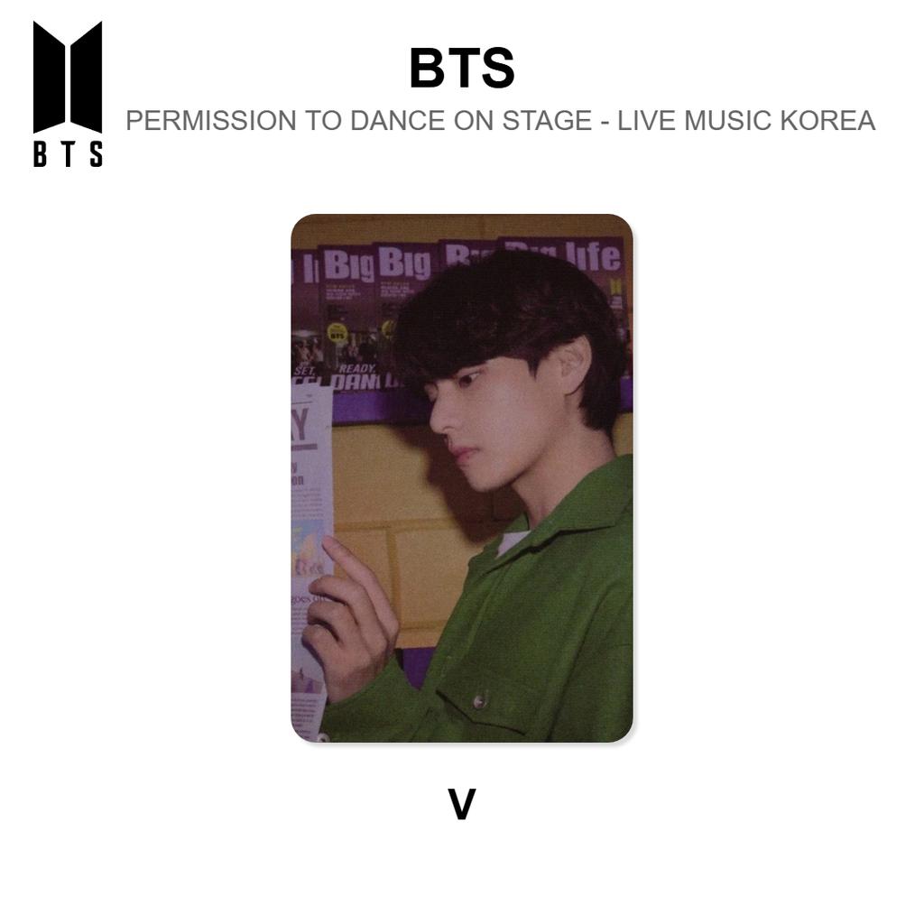 BTS אישור ריקוד על הבמה - קוריאה מוזיקה חיה קארד תמונה רשמי