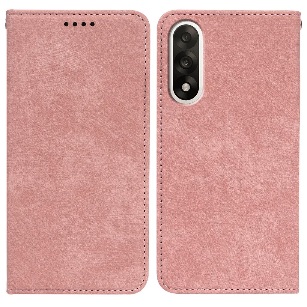 For OnePlus Ace 5 Ultra 5G/Nord 5 5G Case Strong Magnetic Leather Wallet Phone Cover with Striped Texture