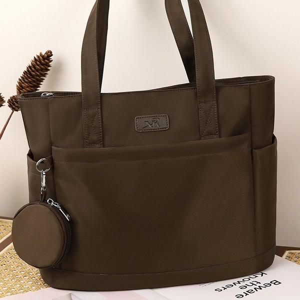 Spring New Shoulder Commuter Tote Bag Handbag Lightweight Nylon Bag Large Capacity Casual Women'S Bag