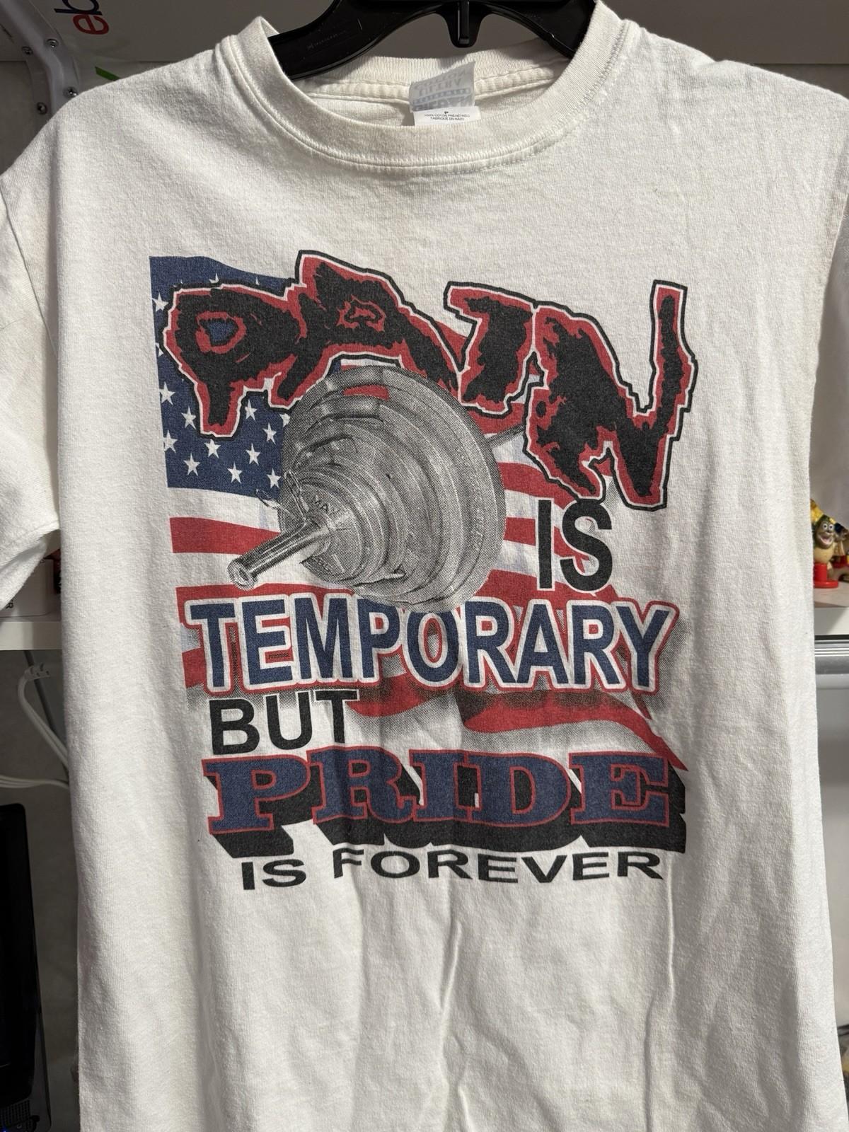 Baseball Pain is Temporary Pride is Forever T-shirt Size Small Vintage M