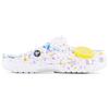 Crocs Classic Clog Sea Salt Bubble SDS Ink Splash Graffiti Casual and Versatile Design Sense Fashion Hole Shoes Unisex White