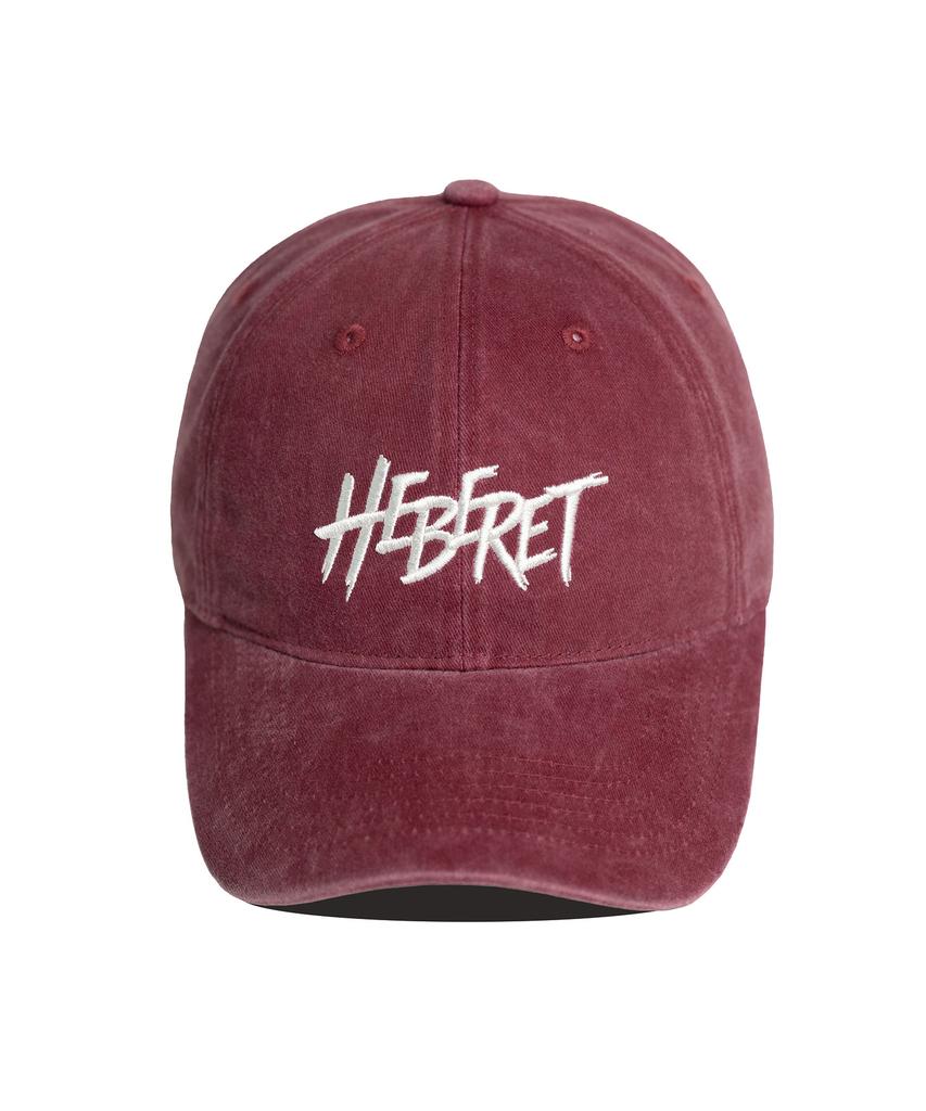 Hebeles Sketch Stone Washed Ball Cap - Burgundy