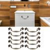 10PCS 9.6*3.7CM Antique Bail Pull Handle Easy Cabinet Handle Vintage Drawer Handle  Wooden Drawer