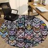 1pc Cat Face Print Carpet, Round Non Slip Durable Large Size Office Carpet, Suitable for Office