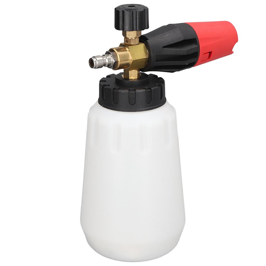 Pressure Washer Foam Cannon Wide Neck Adjustable Nozzle Foam Gun for Car Washing 14in Quick Plug