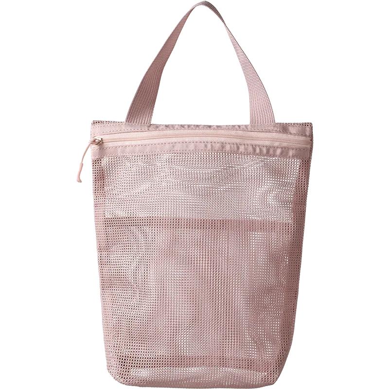 Mesh Multi Pocket Makeup Bag Swimming Fitness Handheld Storage Bags Portable Travel Storage Bag Portable Bath Products Beach Bag