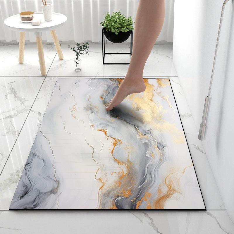Diatom Mud Bath Absorbent Mat Household Simple Toilet Toilet Door Cushion Absorbent Non-slip Quick Drying Mat