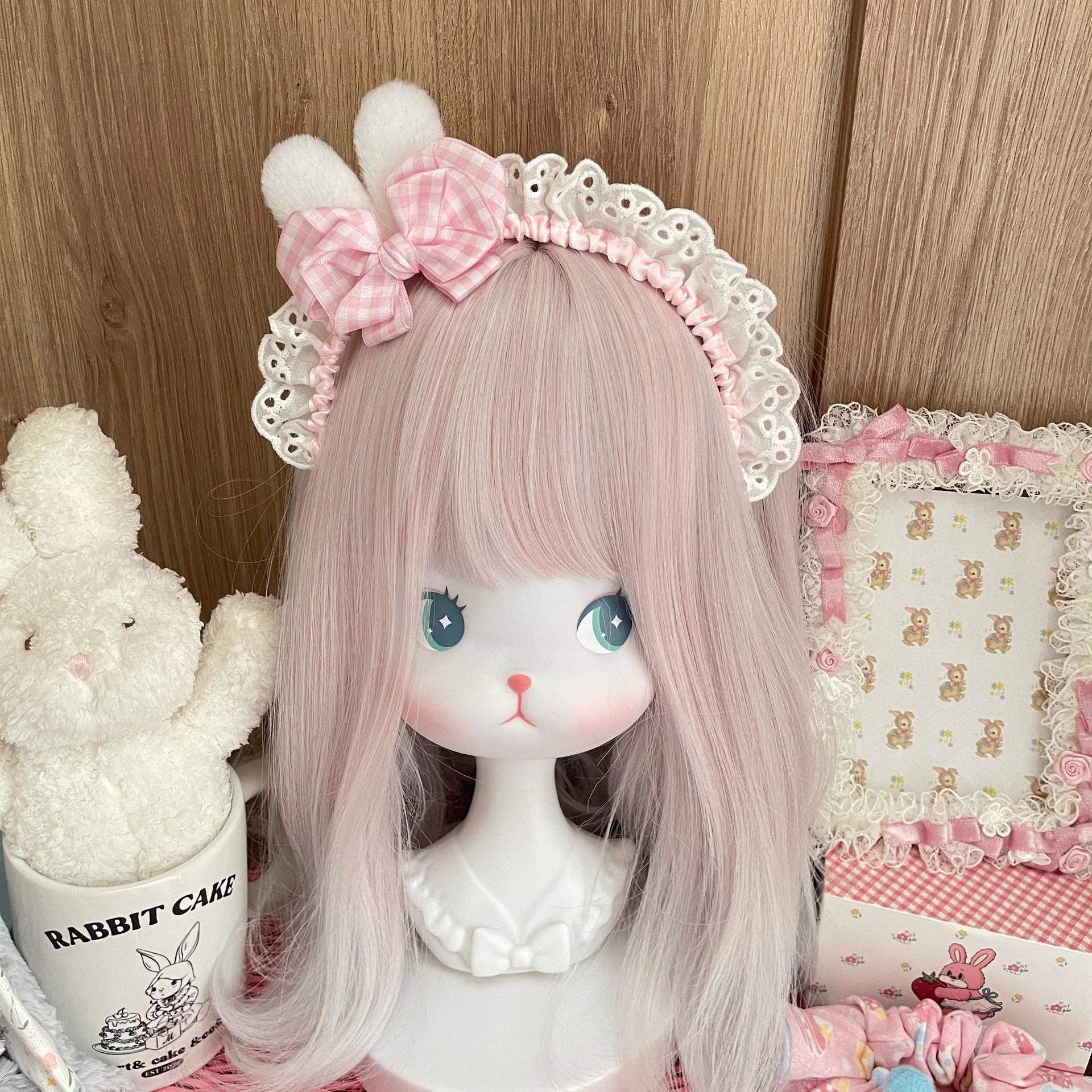 Japanese Lolita headband female retro cos maid hair accessories cute Lolita headband bow kc headgear