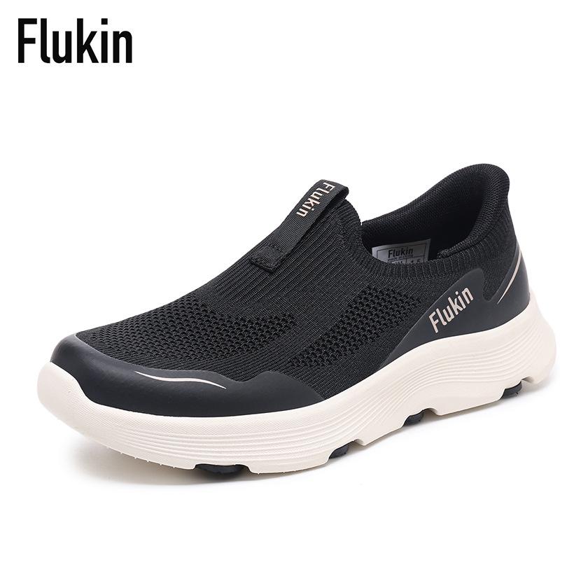 Flukin Women s Flyknit Breathable Non-slip Walking Shoes Size 39 чёрный