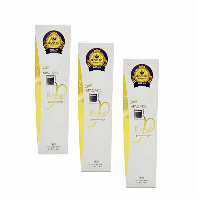 

Apagard Premio 105g 3-pack Extra-large type [Bulk purchase] Contains nanoparticles [Medicated hydroxyapatite] Whitening