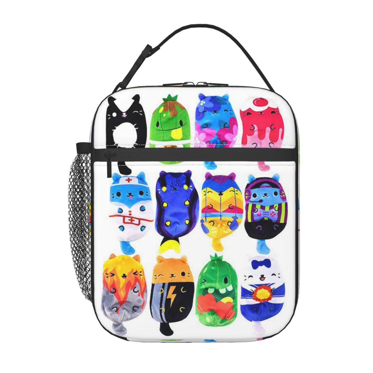 Cats Vs Pickles 12-Pack Geïsoleerde Lunchtas voor Kinderen School Koeltas Thermische Voedseldoos Draagbare Lunchboxen Container One Size