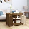 VidaXL Table basse Marron miel 71x49x55 cm Bois massif de pin 820929