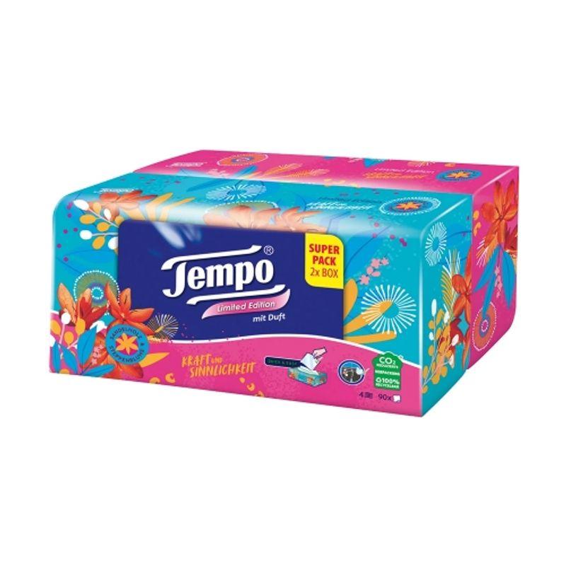 Tempo Tissue Duo Pack 90 Sheets x 2 Packs