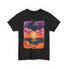 Retro Sunset Tee, Vintage Graphic T-Shirt, Unisex Cotton Top, Aesthetic Shirt