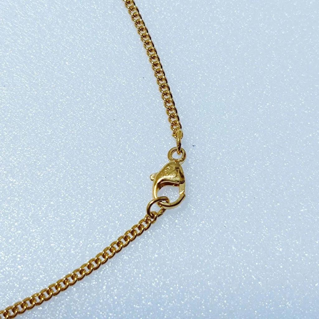 Used Good Condition Swarovski Cadena Padlock Key Necklace Gold Crystal SWAROVSKI