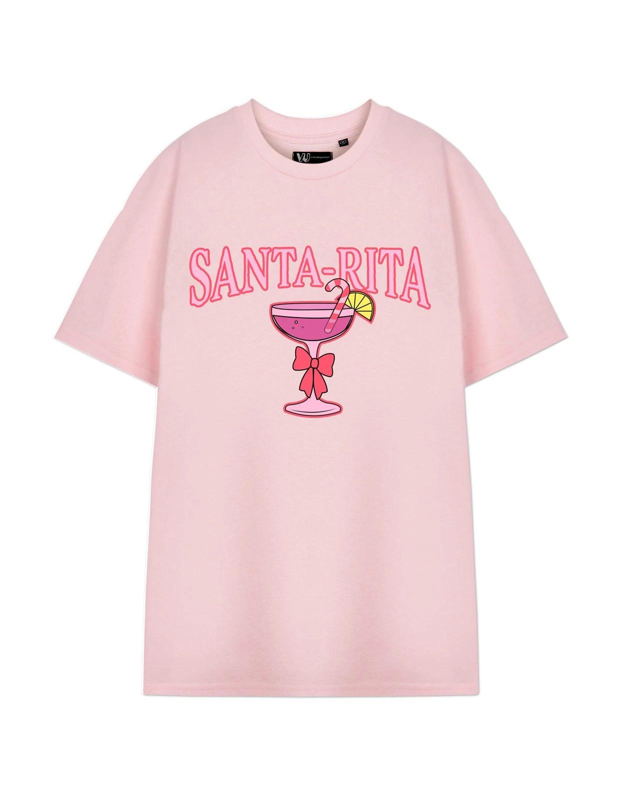 

Show Me The Merch Pink Santa-Rita Short Sleeved 100% Cotton T-shirt Mens Tees Top Unisex L