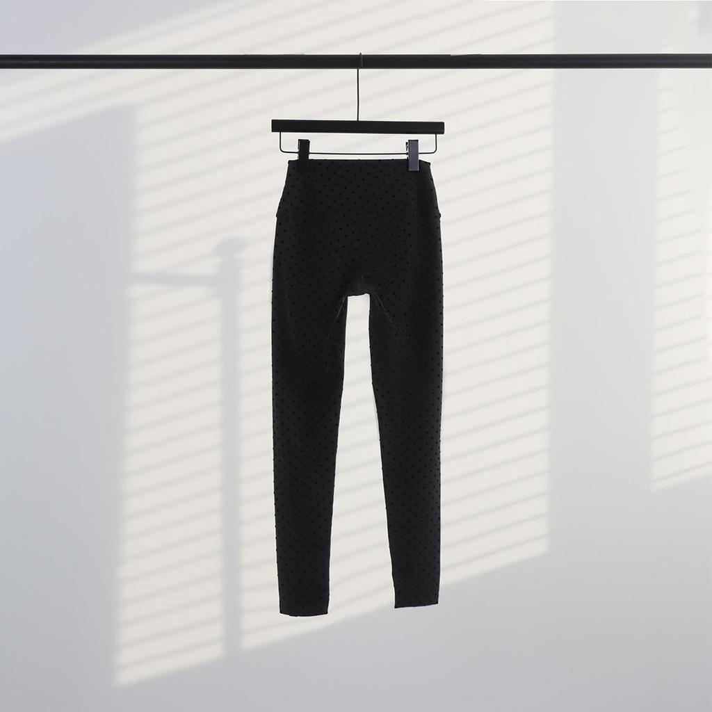 In Stock: LU High-Waisted Speckled Yoga & Fitness Butt-Lifting Cropped Pants for Women - Nude Feel