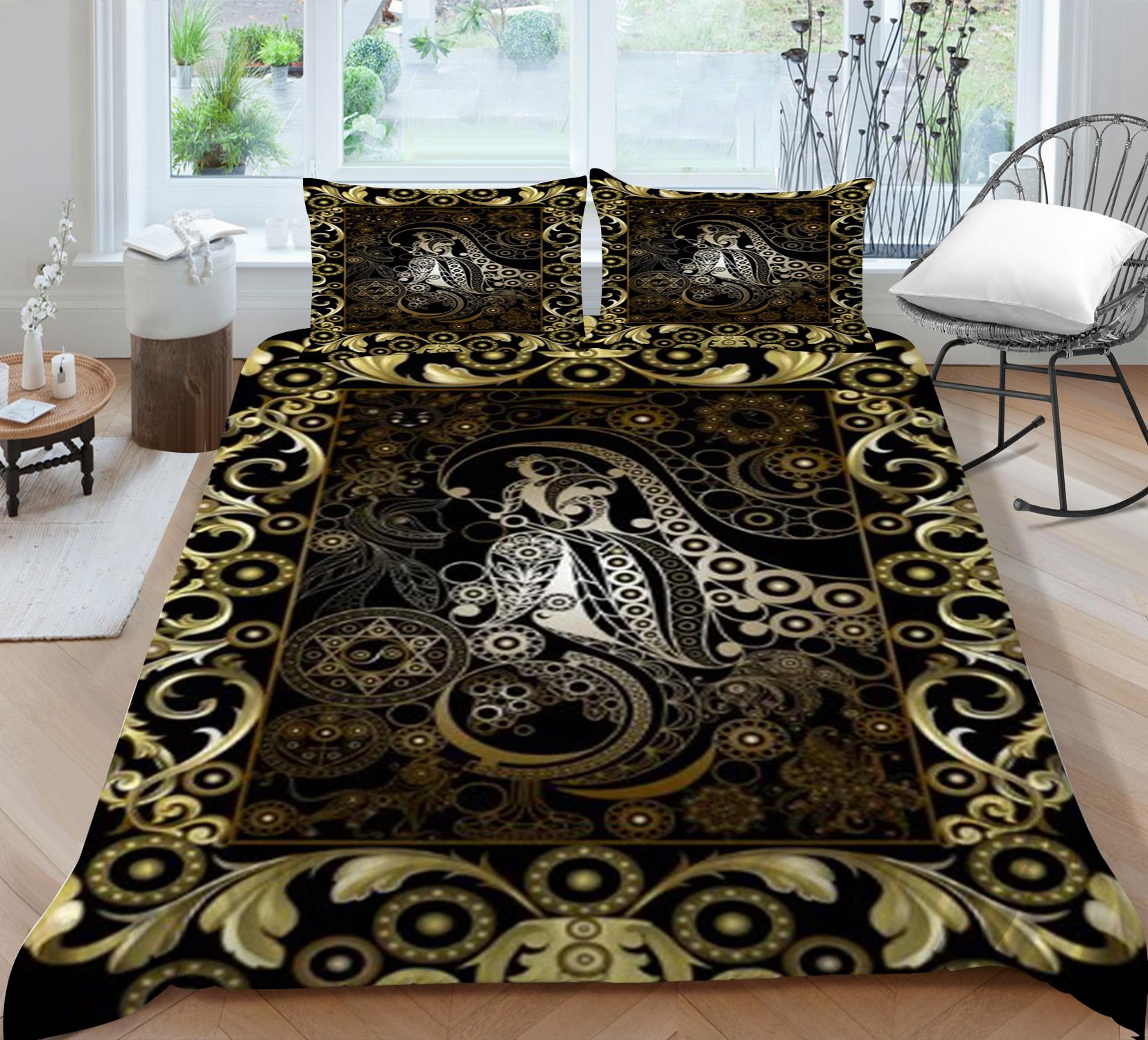 

Комплект пододеяльников в стиле бохо, комплект постельного белья в стиле бохо, чехол из полиэстера, домашняя постельная одежда, мягкий комплект постельного белья, комплект постельного белья одного размера для девочек-подростков, костюм EU Single 135x200cm