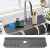 Silicone Faucet Mat - AIMOONSA - 43.9x13.5 Cm - Grey - Silicone - Foldable Splash-proof