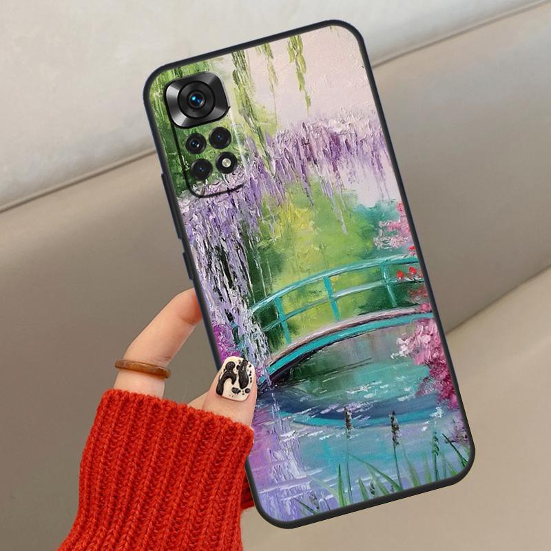 

Масляная живопись Моне Чехол для Xiaomi Redmi Note 14 13 12 11 10 15 Pro Plus Чехол для Redmi 15 15C 12C 10C 13C 14C Redmi Note 9 Pro