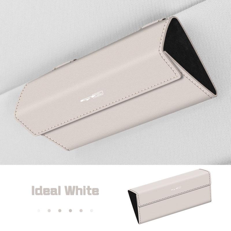 BBDS7 Leather Car Glasses Case Portable for KIA Ceed Forte Cerato K3 GTLine Seltos Sportage Sorento Visor Sunglasses Box Accessories