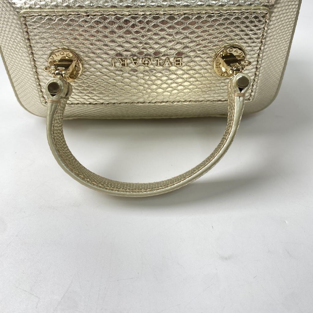 Używana torba na ramię BVLGARI złota skóra Kobiety