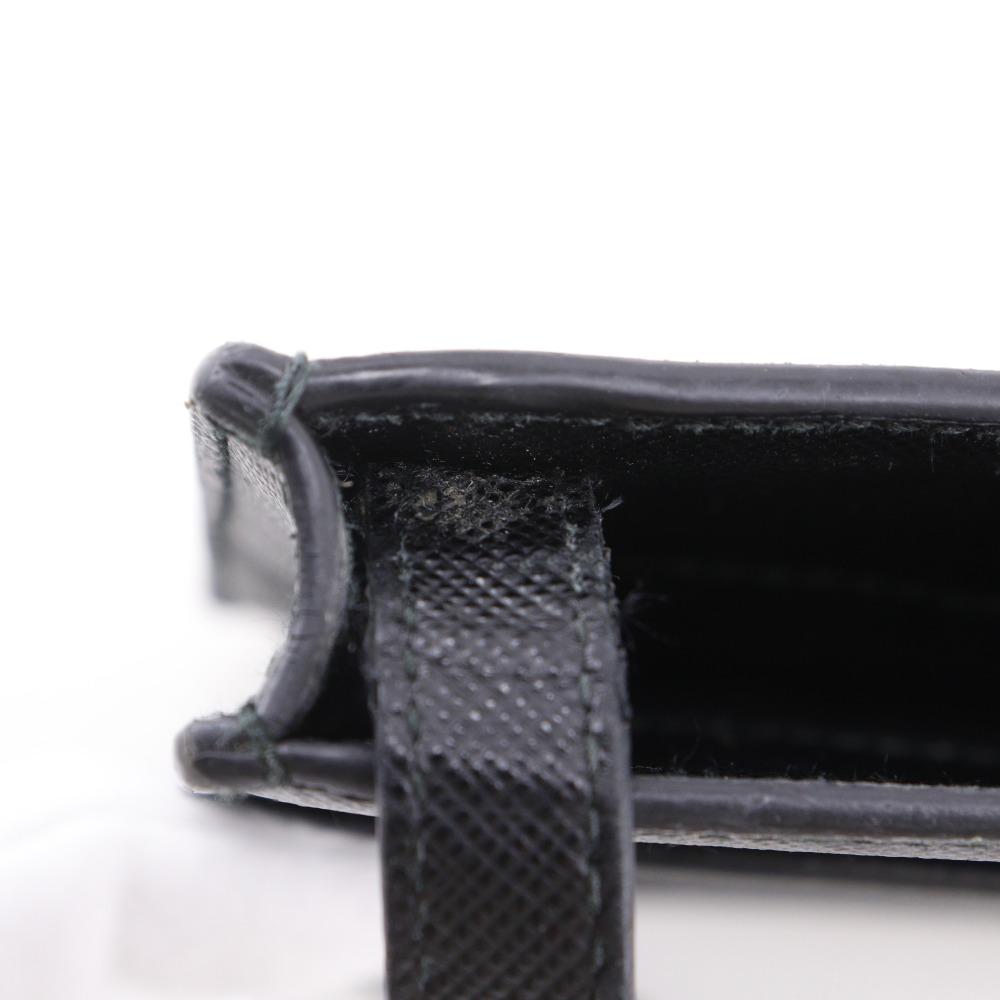 Prada Mini Shoulder Shoulder Bag Black Safiano Unisex Used