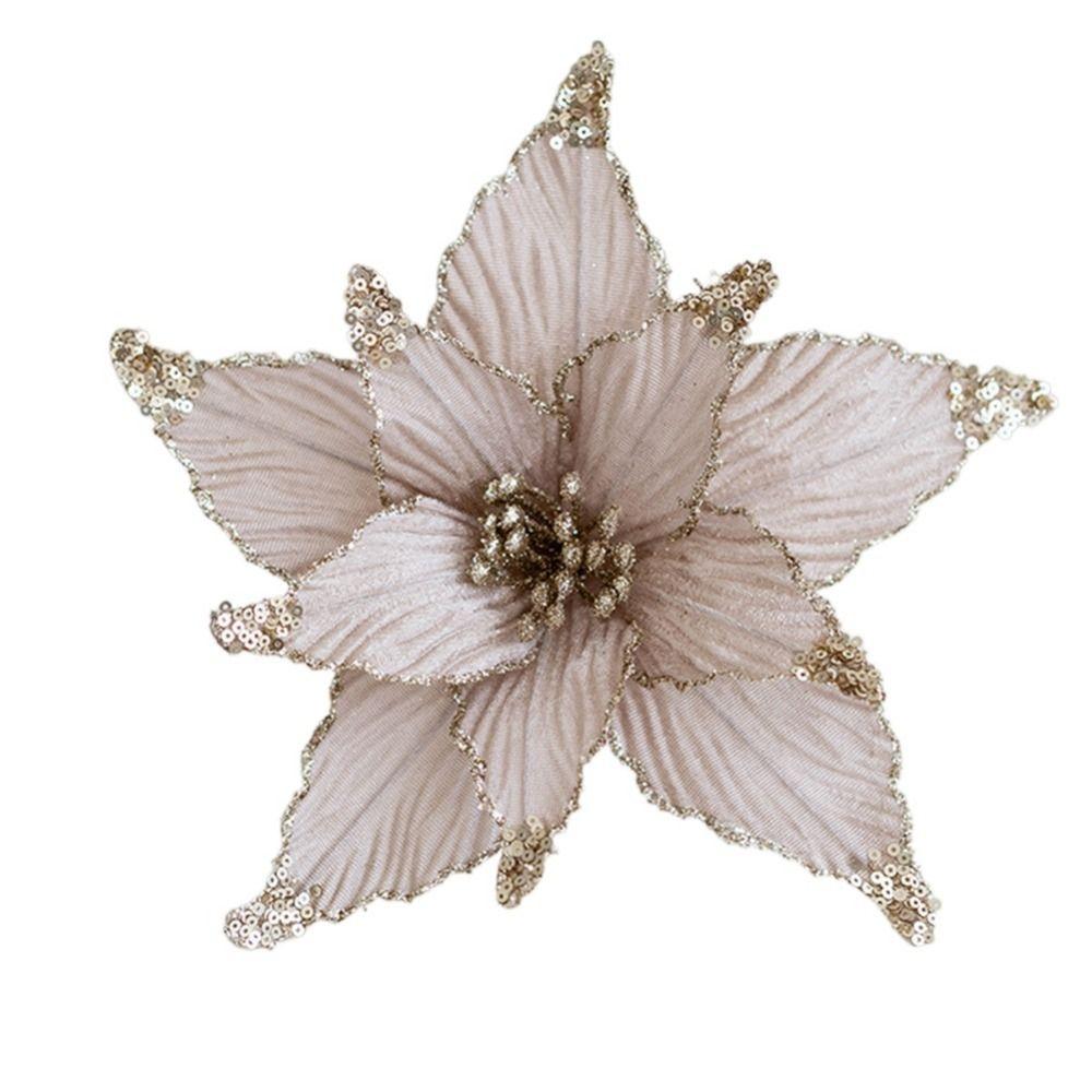 P Handmade Artificial Flower Oranment Easy To Use Xmas Decorative Flowers  Home Decor