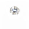 Korean Blue Pleated Lace Scrunchie - High-End Fashion Hair Accessory