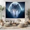 Psychedelic 3D Wolves Tapestry Customizable Tapestries Of Various Styleswall Hangings Celebrity Photo Printingwall Hangings