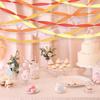 Eco Friendly Orange Streamers Party Decor 4 Rolls Orange Crepe Paper Streamer for Birthday Party Streamers for Backdrop