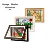 Ids Art Frames, Front Opening Kids Artwork Frames Changeable, White Artwork Display Storage Frame For Wall, Holds 50 Pcs, For 3D