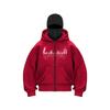 Trendy DIY Plain Zipper Hooded Sweatshirt for Men & Women - Double Hood, Perfect for Spring and Autumn