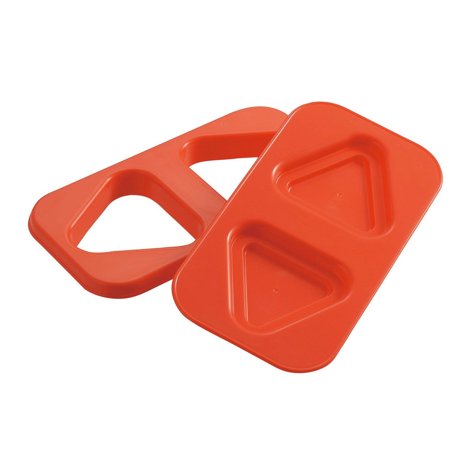 

Akebono Sangyo Треугольник для онигири Сделано в Делает рисовые сэндвичи без без того, чтобы пачкать руки Двустороннее тисненая поверхность предотвращает Плесень, Форма, Красный,