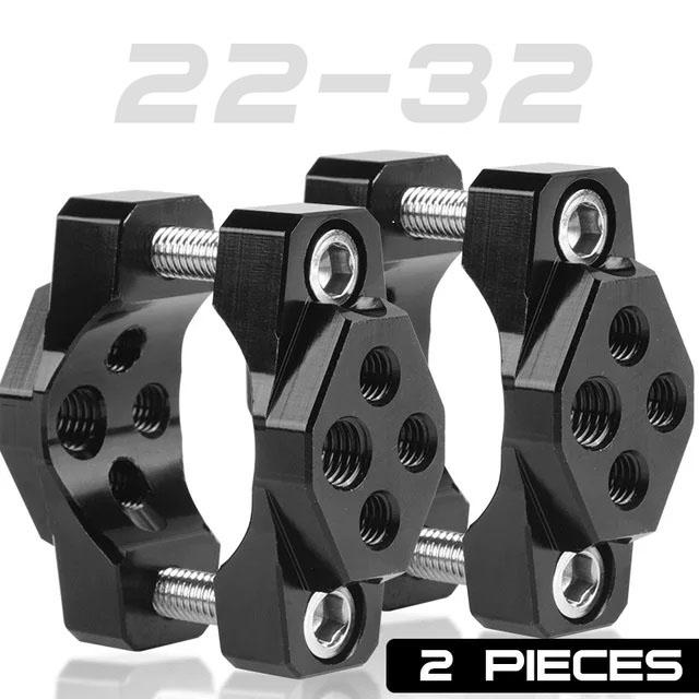 

2pcs Motorcycle Stent 22-32mm Bracket Bumper Clamp Auxiliary Spotlight headlight Clip Light Decoration Modification Accessories