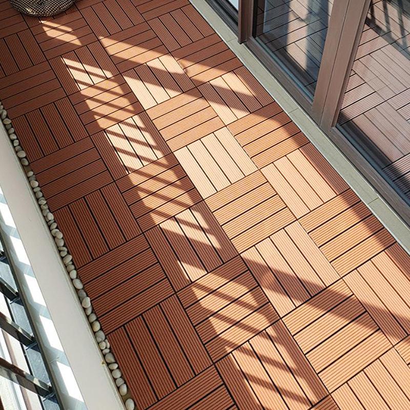 Diy Plastic Wood Flooring For Balcony Bathroom Courtyard Garden Terrace - Outdoor Splicing Waterproof Anti-Slip Floor Mat