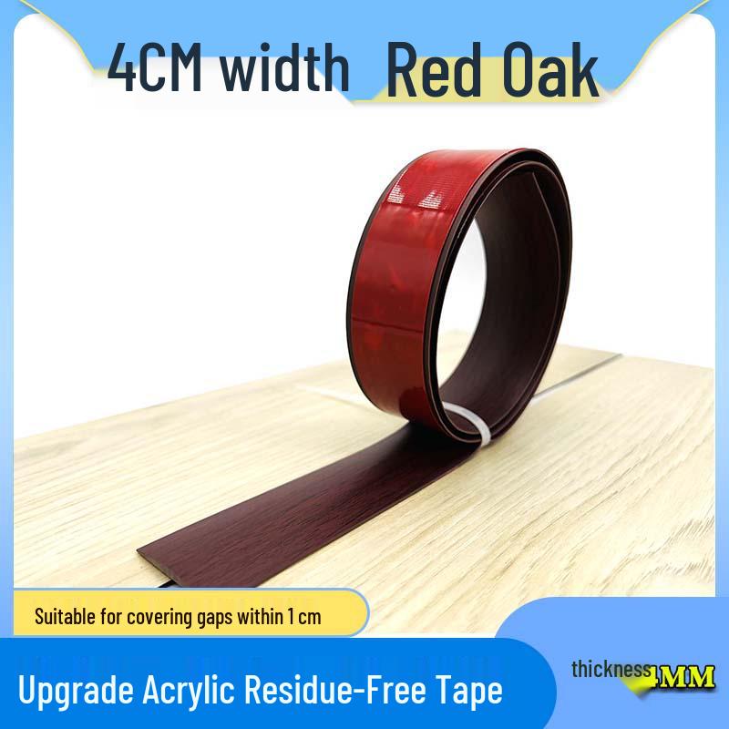 Self-Adhesive Wood Floor Trim Strip - Glue-Free Edge Divider for Doorway and Threshold Decoration