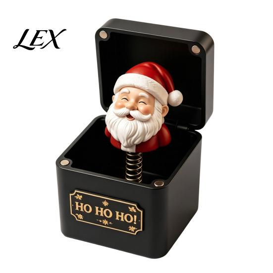 Christmas Pop Up Gift Box 3D Printed Pop-Up Magic with Spring Action, Xmas Elements/Angel/Star Creative Stocking Stuffers Ornaments, Festive