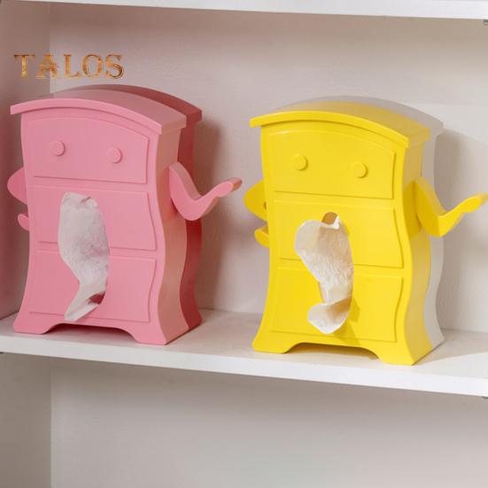 Niedlicher Taschentuchbox-Halter, kreative Form, lebendige Farbe, rutschfestes Design, Papierhalter mit großer Kapazität, platzsparende Schreibtischdekoration