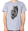 Black And White Owl T-Shirt Men Women Unisex Top