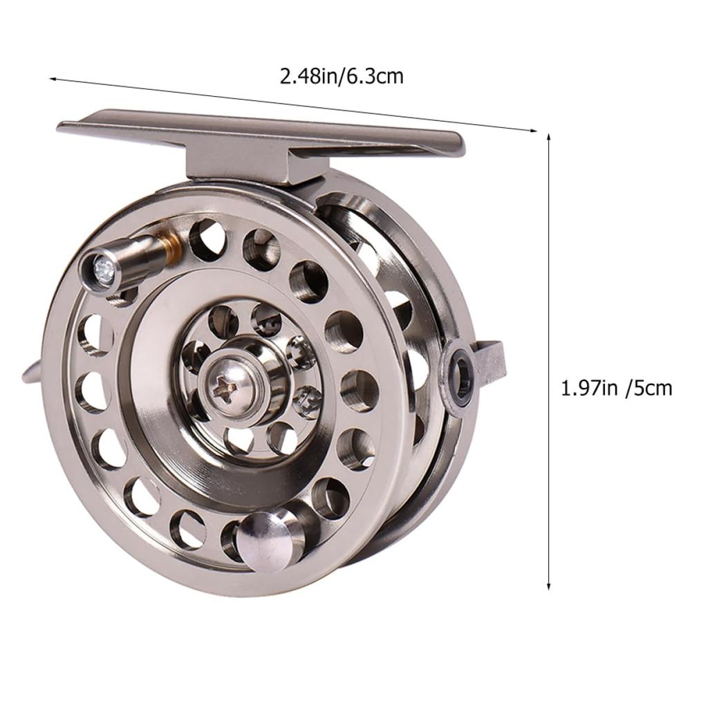 ARTSEWPLY Lightweight and Compact Aluminum Fly Fishing Reel for Saltwater Fishing