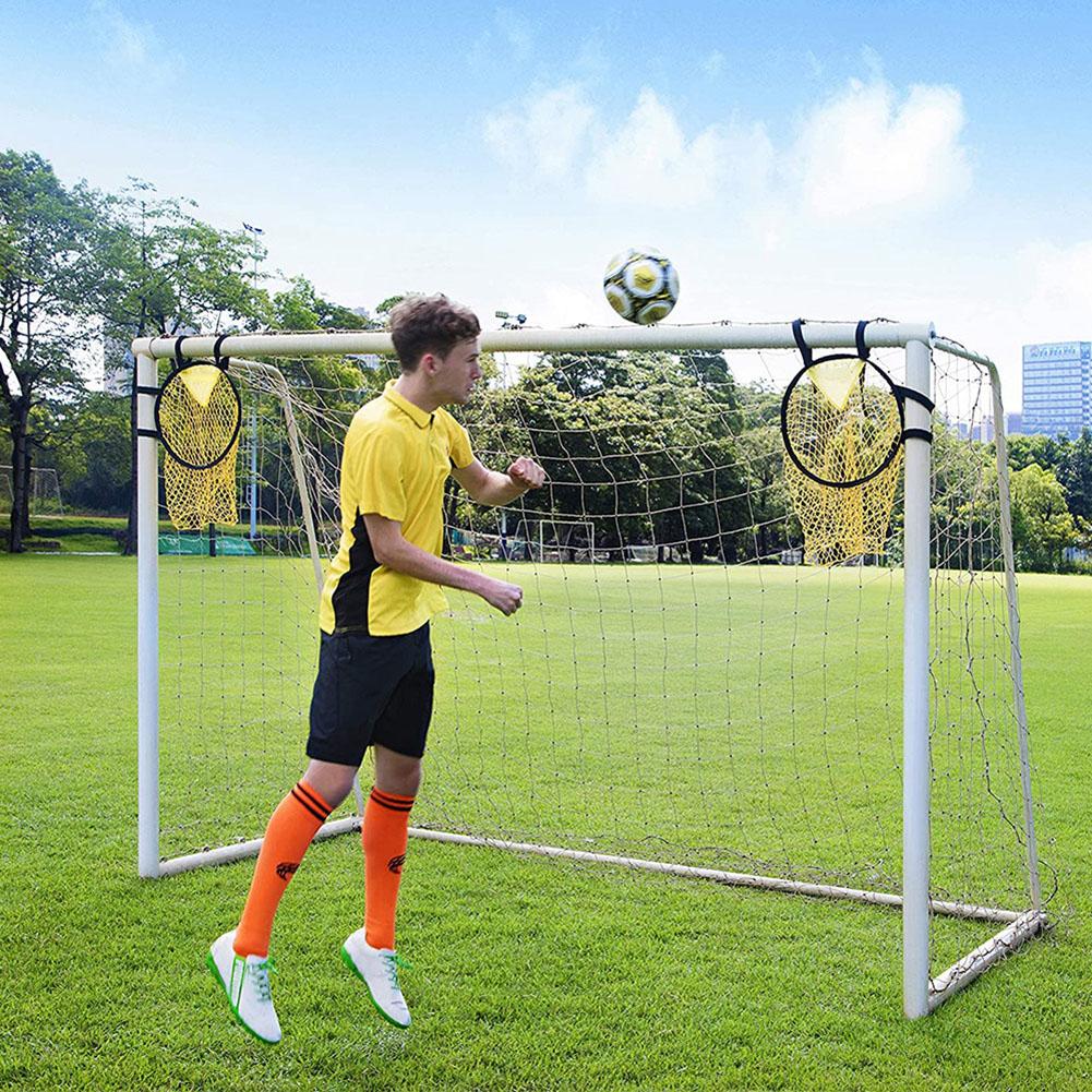 1PCS Football Goal Target Net,Easy To Attach Soccer Training Equipment for Shooting,Foldable Soccer Top Bins for Kids Adults