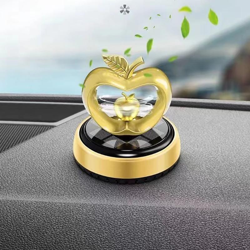 Solarbetriebener Auto Lufterfrischer Herz Designs Langanhaltend Blume Duft Auto Duftstoffe Schmuckstück für Armaturenbrett Dekoration