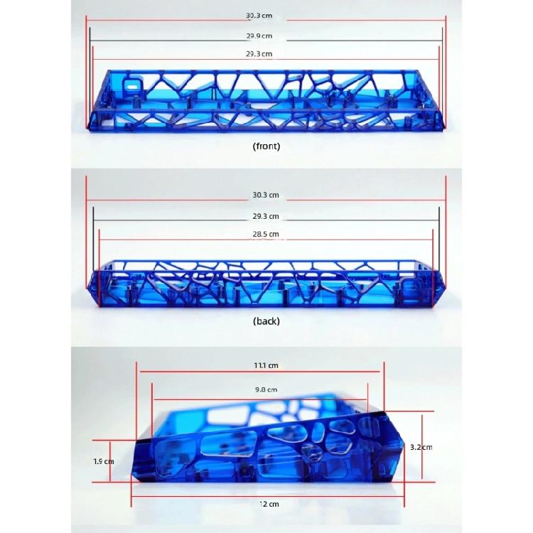 1PC Ventilated GH60 Keyboards Shell Case Durability Build Modern Tool Less Setups Improved Air Circulation