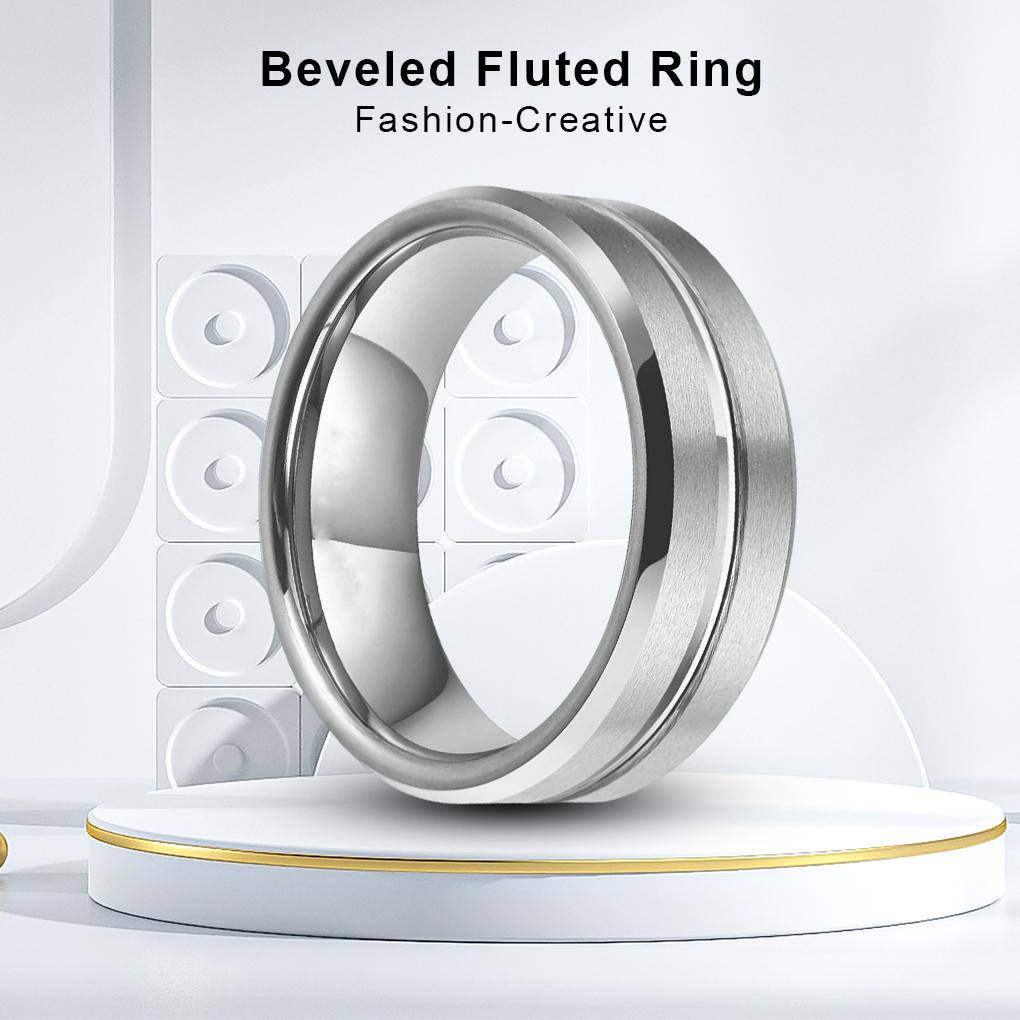 Fashion Ring Stainless Steel Festival Engagement Party Holiday Shop Date Travel Vacation Jewelry for Female Male