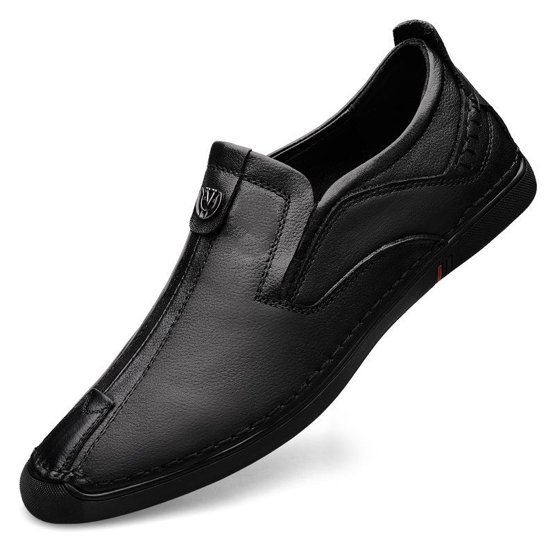 Men s Korean Style Lace-up Cowhide Flats 44