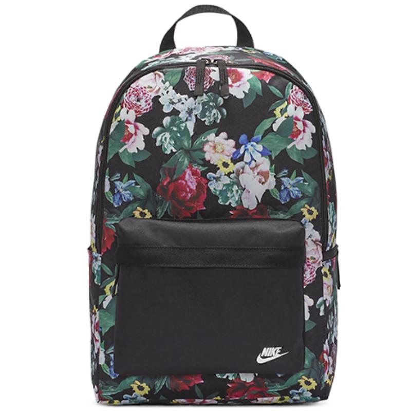 Nike Heritage Polyester Backpack Regular Unisex Black Casual DB4715-010